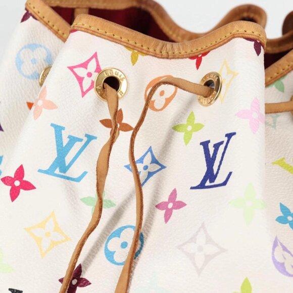 LOUIS VUITTON Monogram Multicolor Petit Noe Bag White M42229 LV Auth 121428AM - Picture 15 of 16